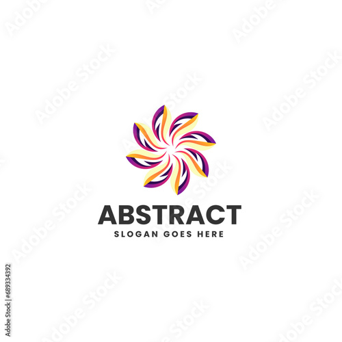 Vector Logo Illustration Abstract Gradient Colorful Style © Arfas