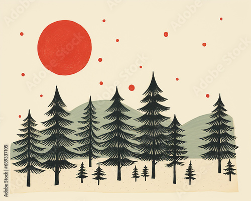 -5. Christmas postcard, generative ai
