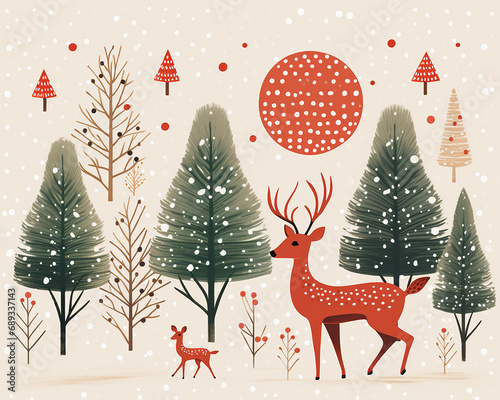 -7 Christmas postcard, generative ai