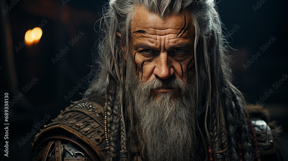 Angry old warrior. Angry old warrior.