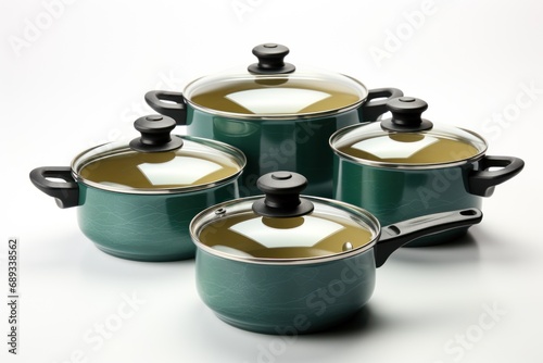 four pieces cookware pot set