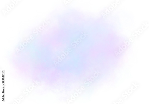 Abstract color spot, cloud, nebula. Isolated illustration element with alpha channel.