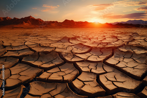 Foto cracked land on hot sunny weather, earth, cracked earth background, cracked eart
