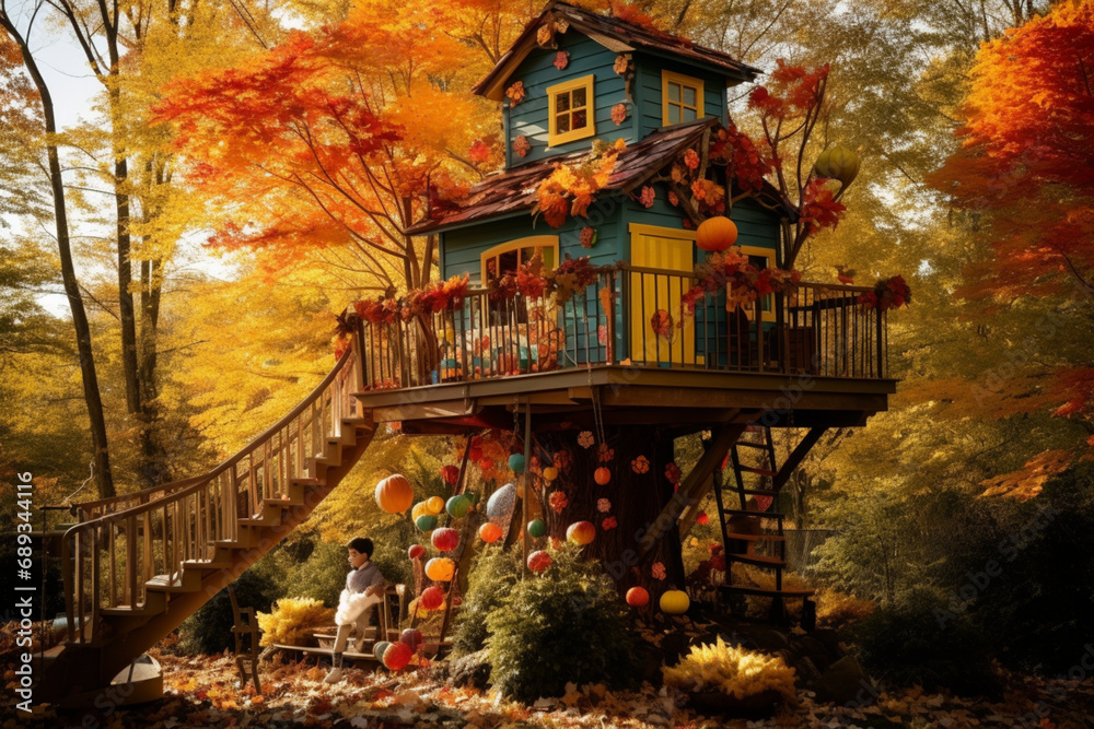 jack o lantern in garden, jack o lantern, halloween pumpkin lantern, Log cabin cottage in the woods, Two cozy ecological wooden houses in the woods

