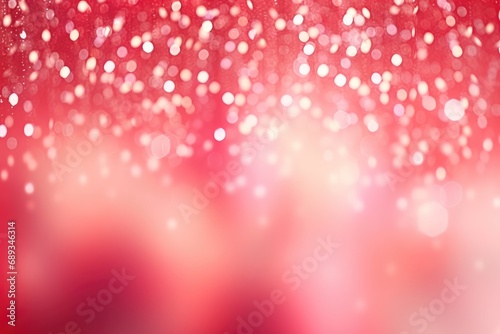 christmas holiday decoration snowflakes falling on red background,