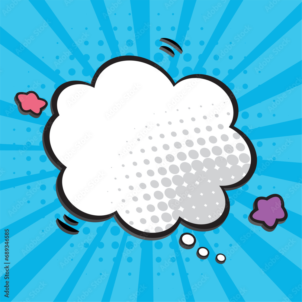Empty comic bubble chat Vector Empty comic bubble chat Vector