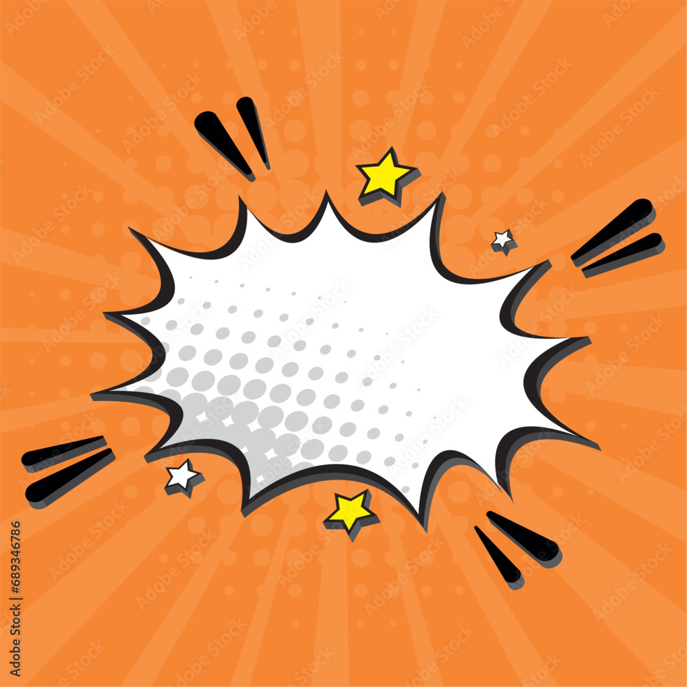 Empty comic bubble chat Vector