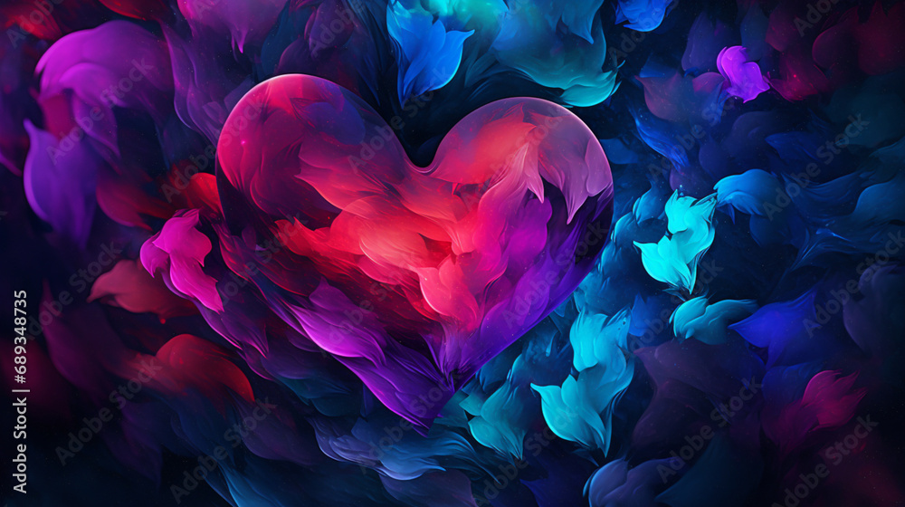 abstract background with hearts abstract background with hearts
