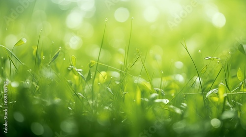 Image of lush, fresh grass close up.
