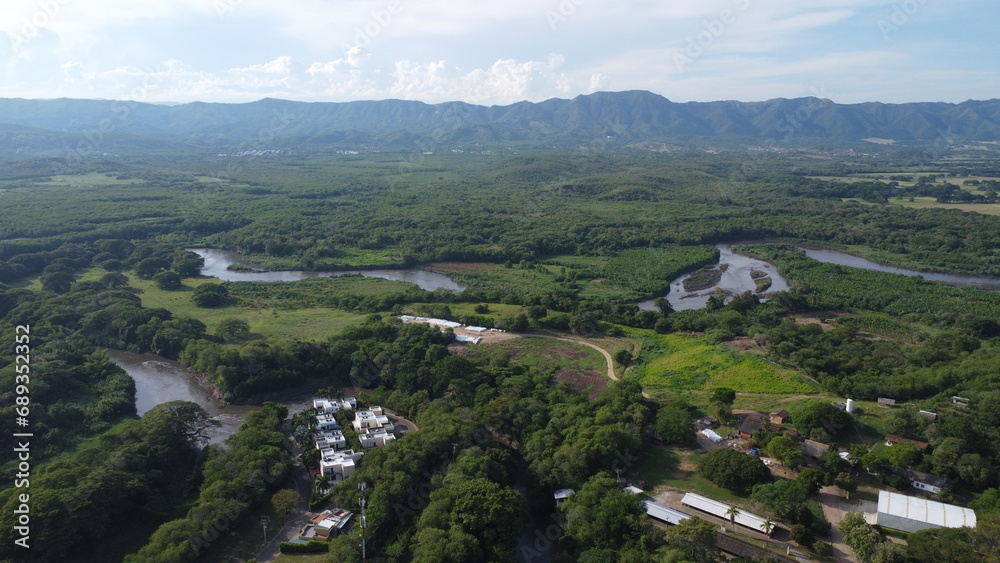 aerial images of summer houses in Cundinamarca