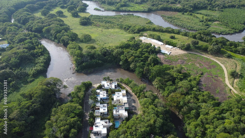 aerial images of summer houses in Cundinamarca