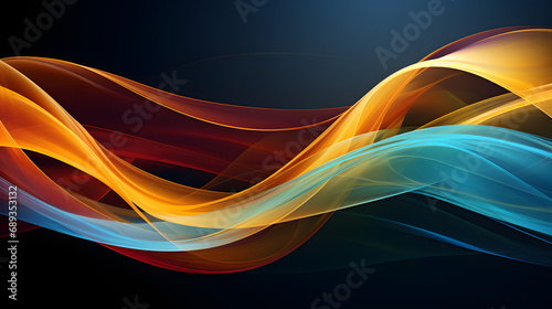 Abstract digital art with flowing lines and shapes.