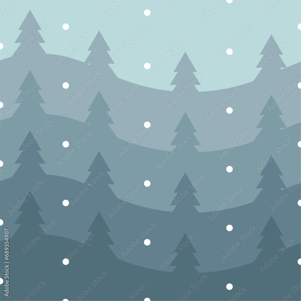 Obraz premium Colored winter pattern background Vector