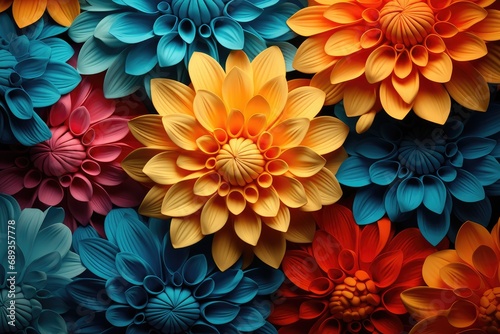 colorful flower wallpaper background free, © olegganko