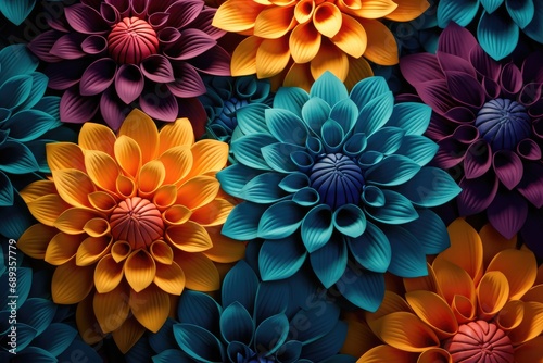colorful flower wallpaper background free, © olegganko