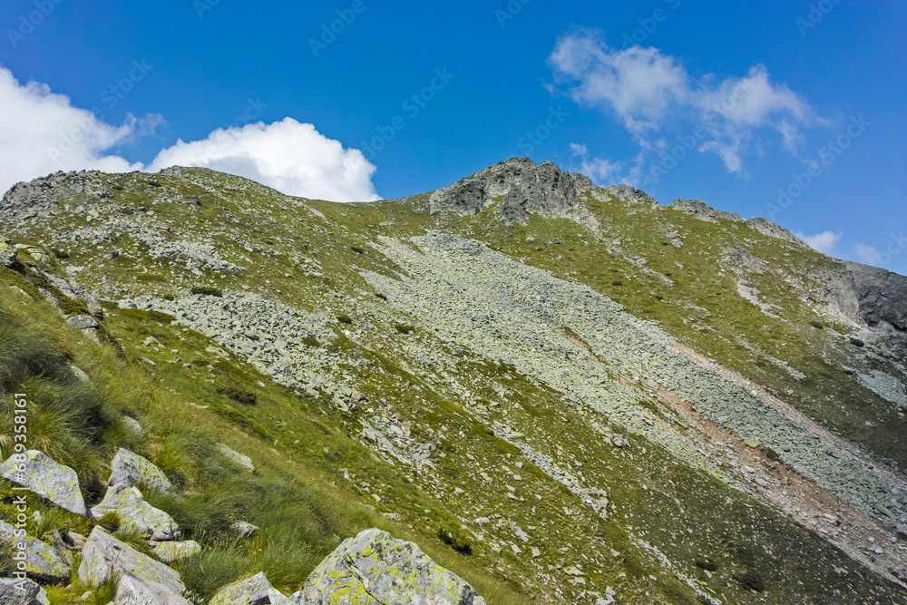 Landscape of Rila Mountain near Kupens peak, Bulgaria