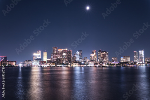 boston skyline at night © 知之 丸山