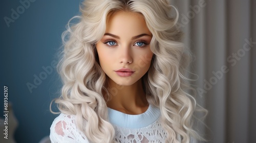 Portrait Fashionable Blonde Model Over, Background Image, Desktop Wallpaper Backgrounds, HD