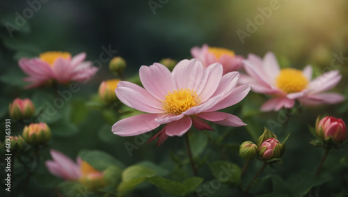 pink and yellow flower