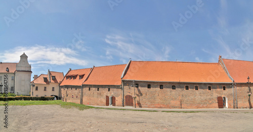 Historic granaries in the coastal city of Grudziądz, Poland