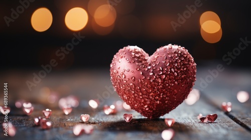 Love Abstract Bokeh Background Heart Shape, Background Image, Desktop Wallpaper Backgrounds, HD