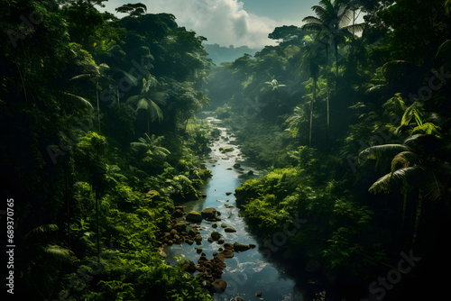 Green Jungle, jungle vibe, greens, woods, amazonas, rainforest © MrJeans