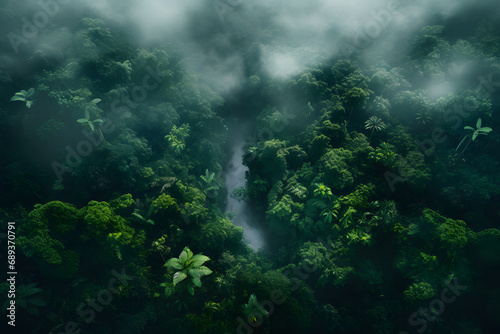 Green Jungle, jungle vibe, greens, woods, amazonas, rainforest © MrJeans