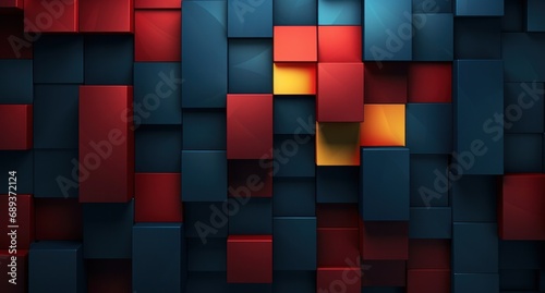 red  blue and yellow geometric pattern wallpaper 