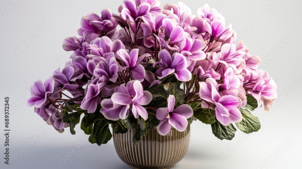Cyclamen Flowers Isolated On White Backgroud, Background Image, Desktop Wallpaper Backgrounds, HD Cyclamen Flowers Isolated On White Backgroud, Background Image, Desktop Wallpaper Backgrounds, HD