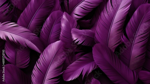 Beautiful Abstract Purple Feathers On White, Background Image, Desktop Wallpaper Backgrounds, HD
