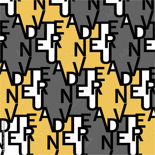 graphic geometric writing word font line black yellow color pattern background texture abstract art design