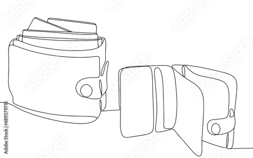 Wallet. Full. Empty. One line