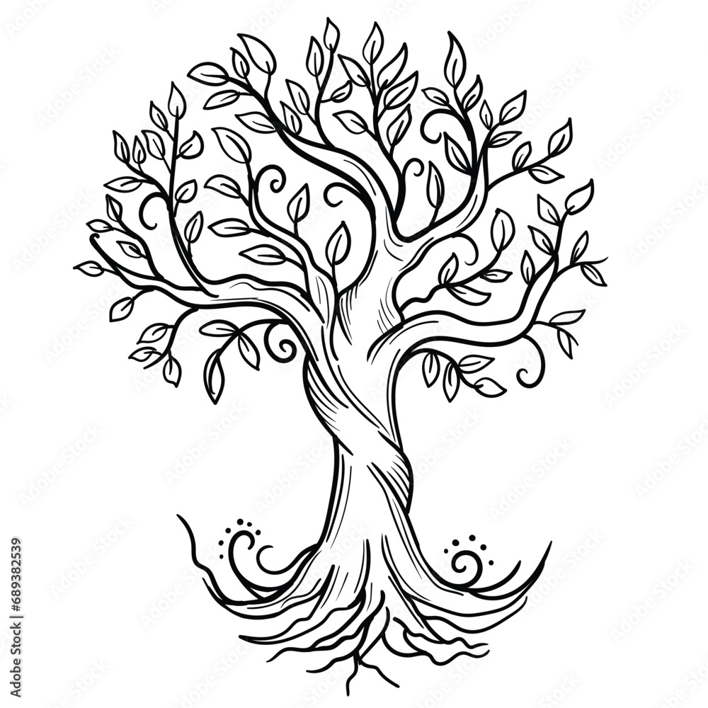 Obraz premium Tree of Life , Yggdrasil vector