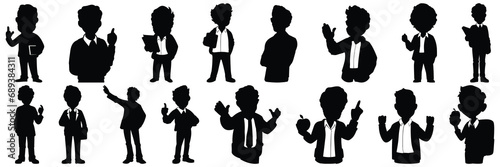 Attorney lawyer silhouettes set, large pack of vector silhouette design, isolated white background