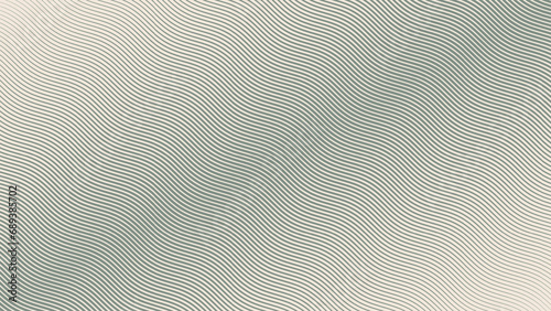 Parallel Hatching Wavy Lines Halftone Pattern Abstract Vector Angled Striped Pale Green Background. Oblique Border Overlay Retro Texture. Half Tone Art Tilted Etching Strokes Neutral Graphic Wallpaper