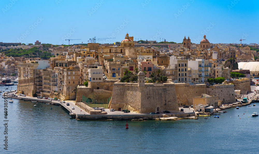 Areal view of Valletta, Malta