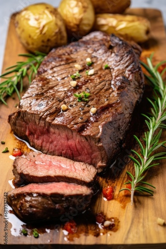delicious juicy steak. beef .