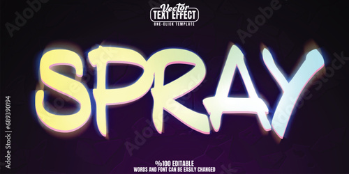 Graffiti editable text effect, customizable street art and urban 3D font style