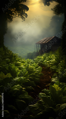 tobacco field, plantage, tobacco, farming, farm life, virginia tobacco, coutryside © MrJeans