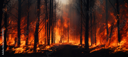 Forest Fire Panorama