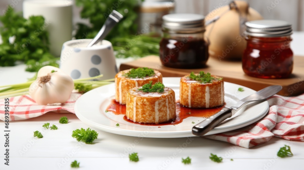 Cutlets with chopped parsely UHD wallpaper Cutlets with chopped parsely UHD wallpaper