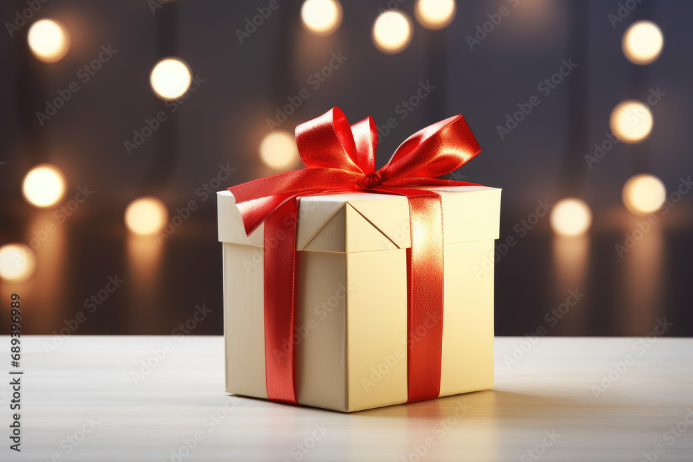 Elegant Unadorned Gift Box with Ambient Light