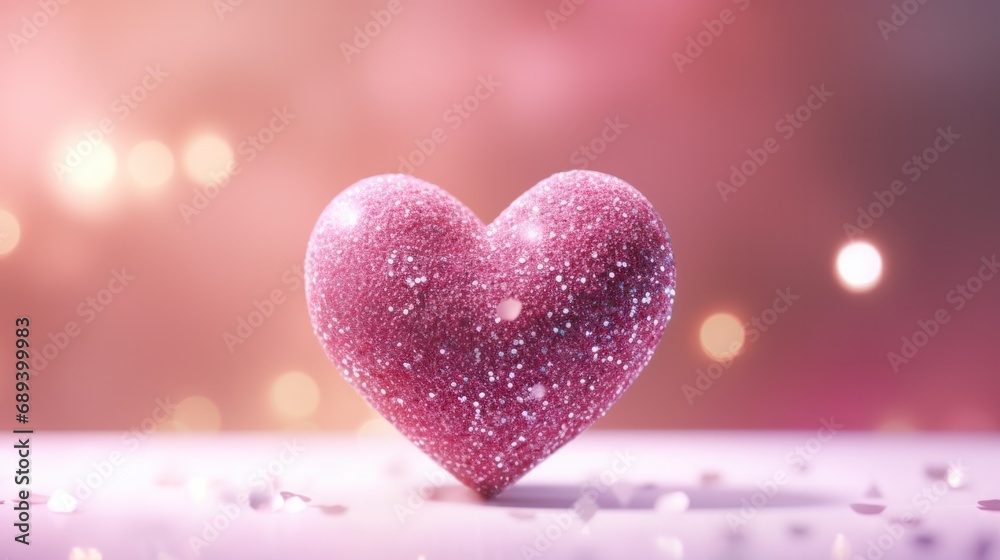 3D Heart with sparkles and Valentine's Day emoji 3D Heart with sparkles and Valentine's Day emoji