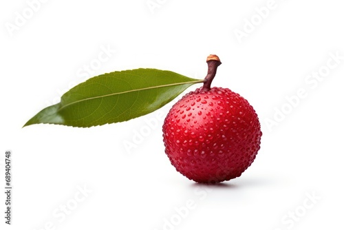 A single quandong isolated on white background photo