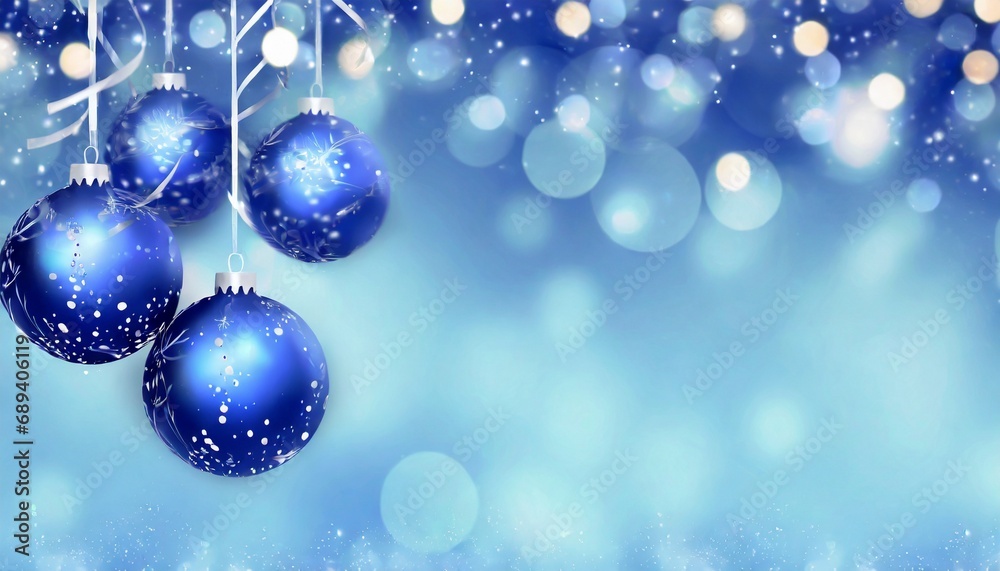 Background with blue christmas balls. Background with blue christmas balls.
