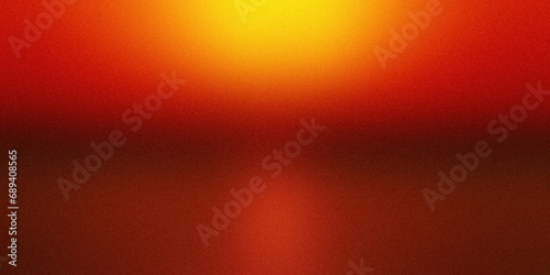 Orange red yellow golden warm wide background. Blurred pattern with noise effect. Grainy website banner desktop template, digital gradient. Nostalgia style, Christmas, New Year, Valentine, Hallowee photo