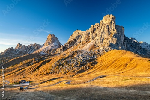 La Gusela at Passo Giau, Dolomites, Veneto, Italy, Europe photo