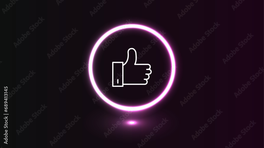 thumb up icon, like sign icon	