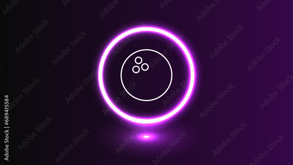 bowling ball icon