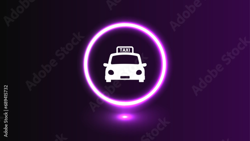 taxi sign vector illustration	
